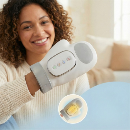 מכשיר עיסוי לכף היד עם חימום ולחץ אוויר - ™Hand M